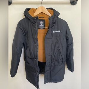 Timberland Kids Black and Tan Puffer Jacket size small